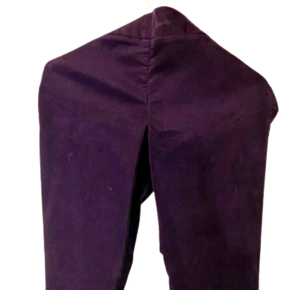 Purple velvet pants
